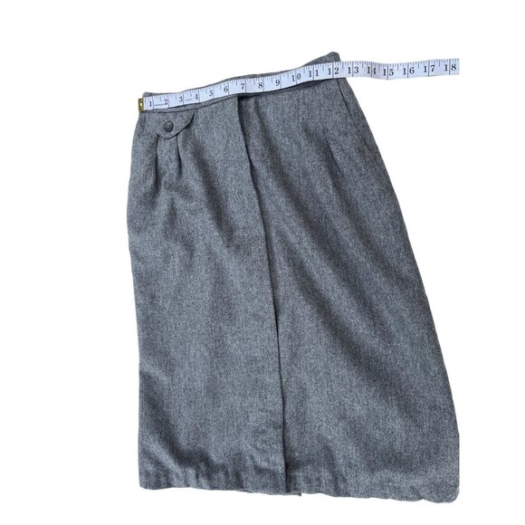 JH Collections Size 8/9 Grey wool/ polyester Skirt Knee Length 26c - Picture 4 of 13